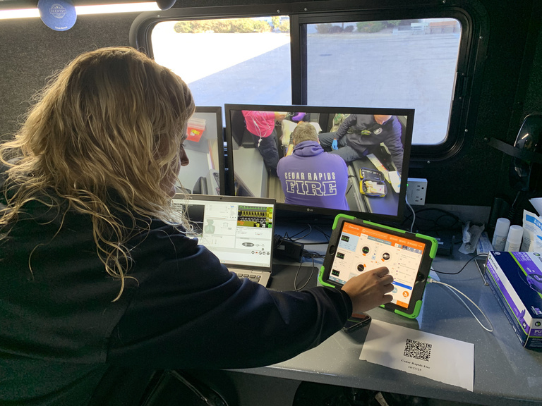 SIM-IA instructor running a simulation