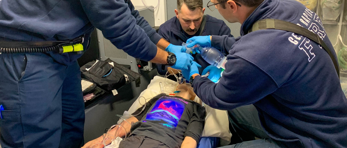 A simulation in progress