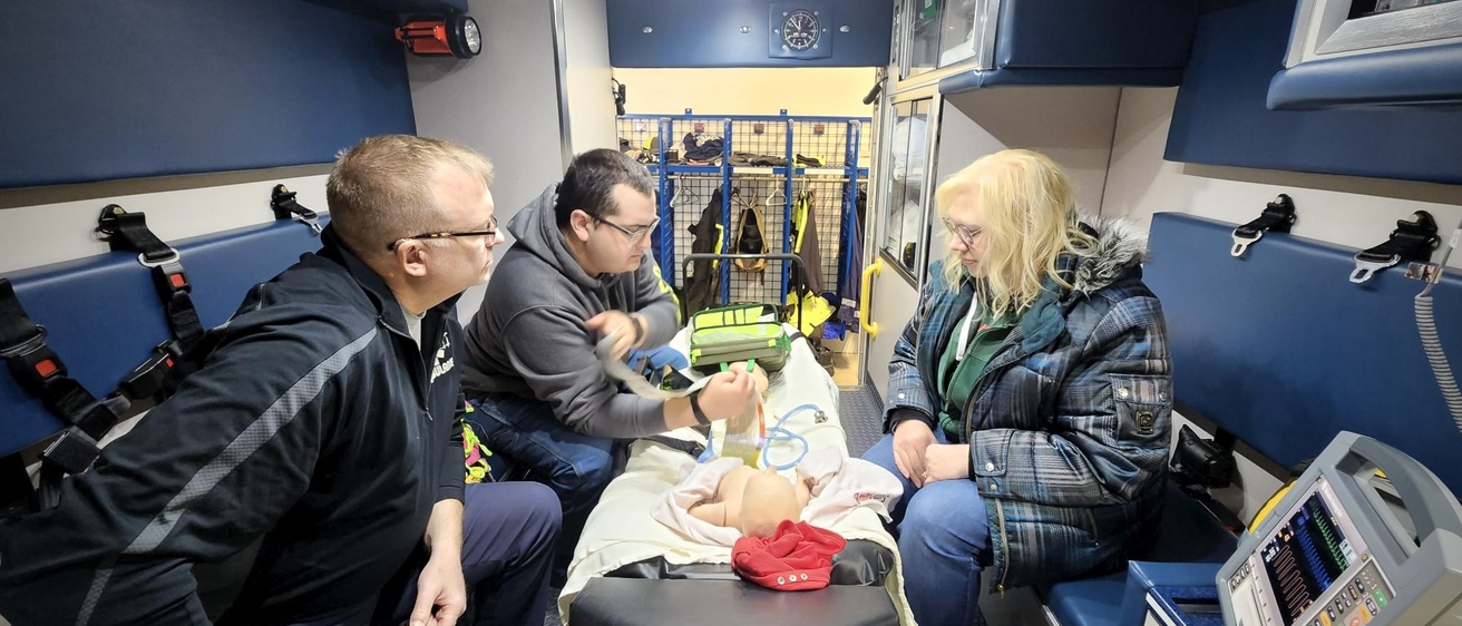 SIM-IA training with Forest City Ambulance Service
